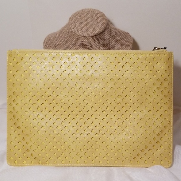 Leather Hole-Punched Clutch - Picture 2 of 4